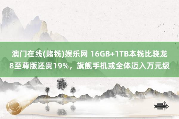 澳门在线(赌钱)娱乐网 16GB+1TB本钱比骁龙8至尊版还贵19%，旗舰手机或全体迈入万元级