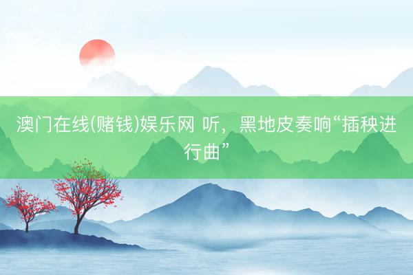 澳门在线(赌钱)娱乐网 听，黑地皮奏响“插秧进行曲”
