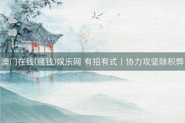 澳门在线(赌钱)娱乐网 有招有式丨协力攻坚除积弊