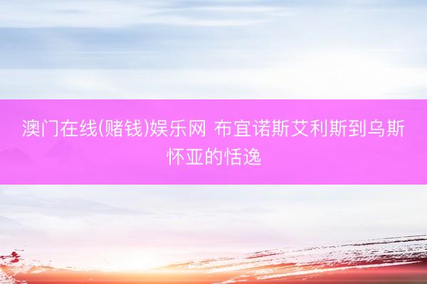 澳门在线(赌钱)娱乐网 布宜诺斯艾利斯到乌斯怀亚的恬逸