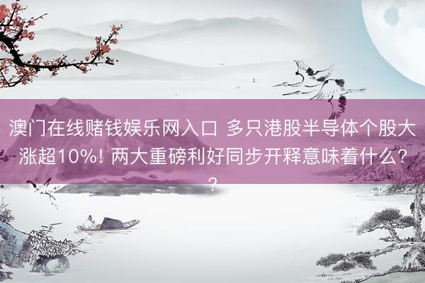 澳门在线赌钱娱乐网入口 多只港股半导体个股大涨超10%! 两大重磅利好同步开释意味着什么?