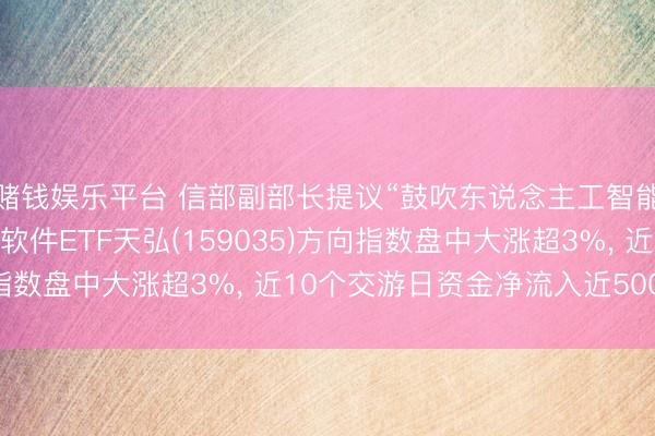 赌钱娱乐平台 信部副部长提议“鼓吹东说念主工智能与软件互促共进”， 软件ETF天弘(159035)方向指数盘中大涨超3%， 近10个交游日资金净流入近5000万元